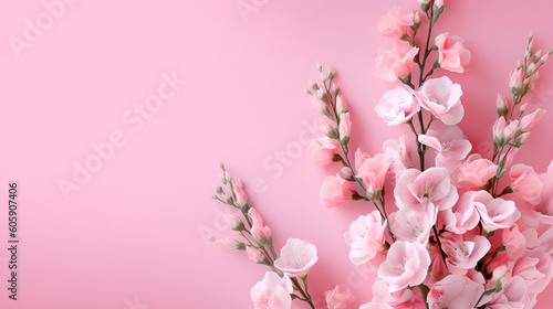 pink pastel with flower 4k wallpaper 