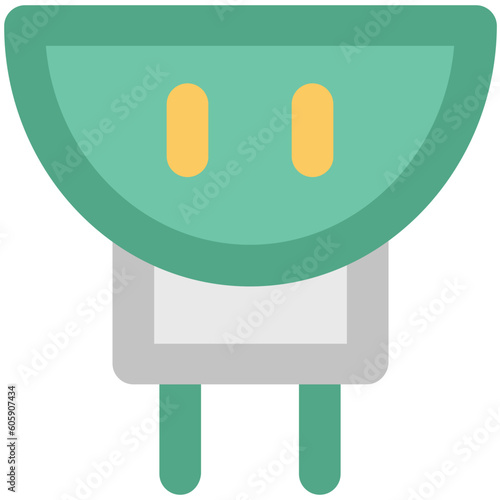 A socket bold line icon design 