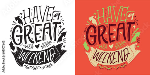 Cute hand drawn doodle lettering art. Lettering postcard, t-shirt design, tee print, mug print.