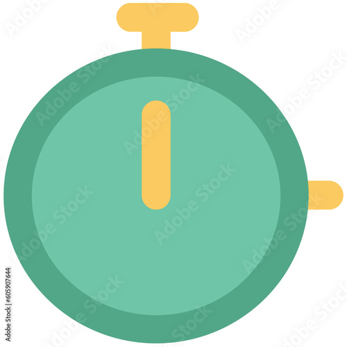 Stop watch bold line icon
