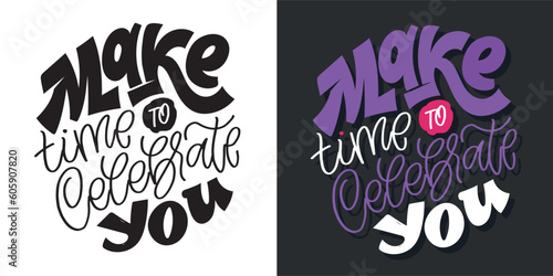 Cute hand drawn doodle lettering art. Lettering postcard, t-shirt design, tee print, mug print.