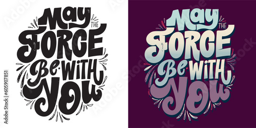 Cute hand drawn doodle lettering art. Lettering postcard, t-shirt design, tee print, mug print.