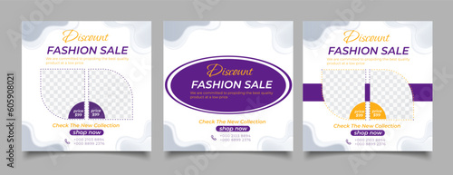 Summer social media post template for fashion
