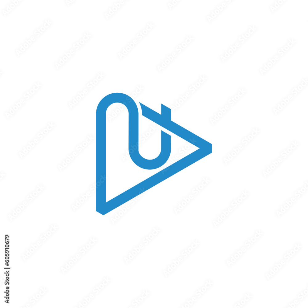 letter n blue triangle simple overlap logo vector letter n blue triangle simple overlap logo vector