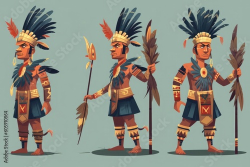 National Day, Gawai Dayak, Serawak. Cartoon Illustration. Generative AI