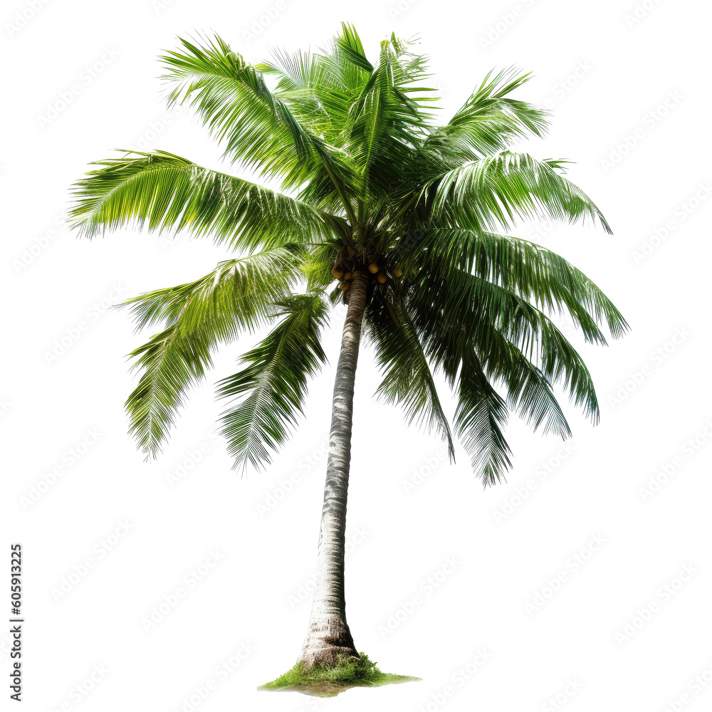 Naklejka premium coconut tree isolated on white