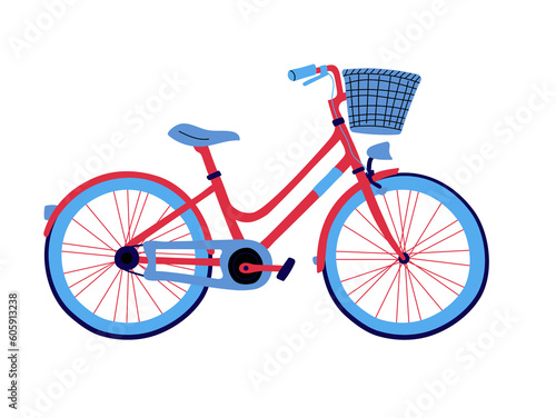 bicycle on white background