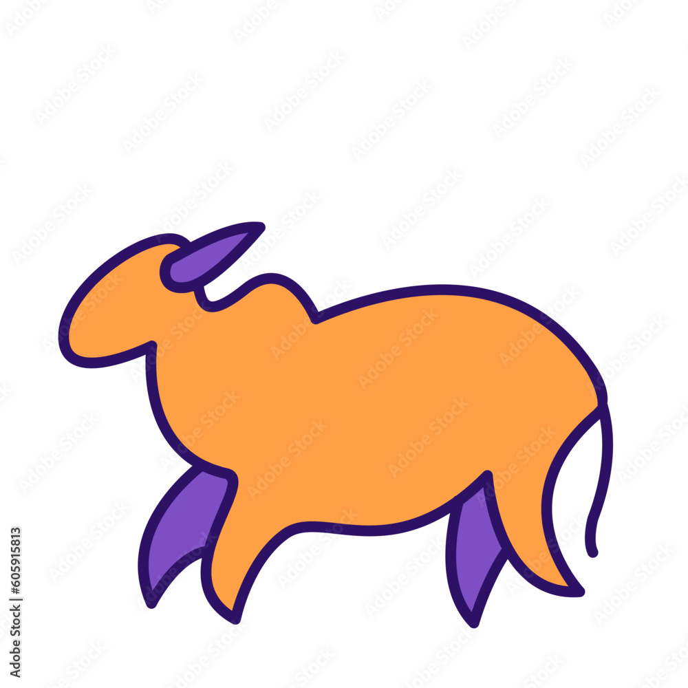 Eid al-adha fill icon illustration Eid al-adha fill icon illustration