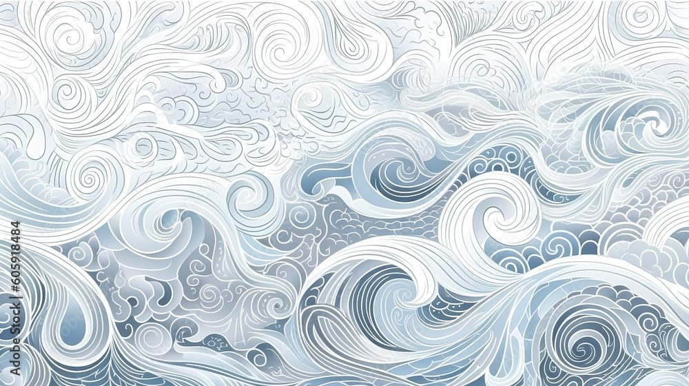 Abstract winter background, flat lay, generative AI. Abstract winter background, flat lay, generative AI.