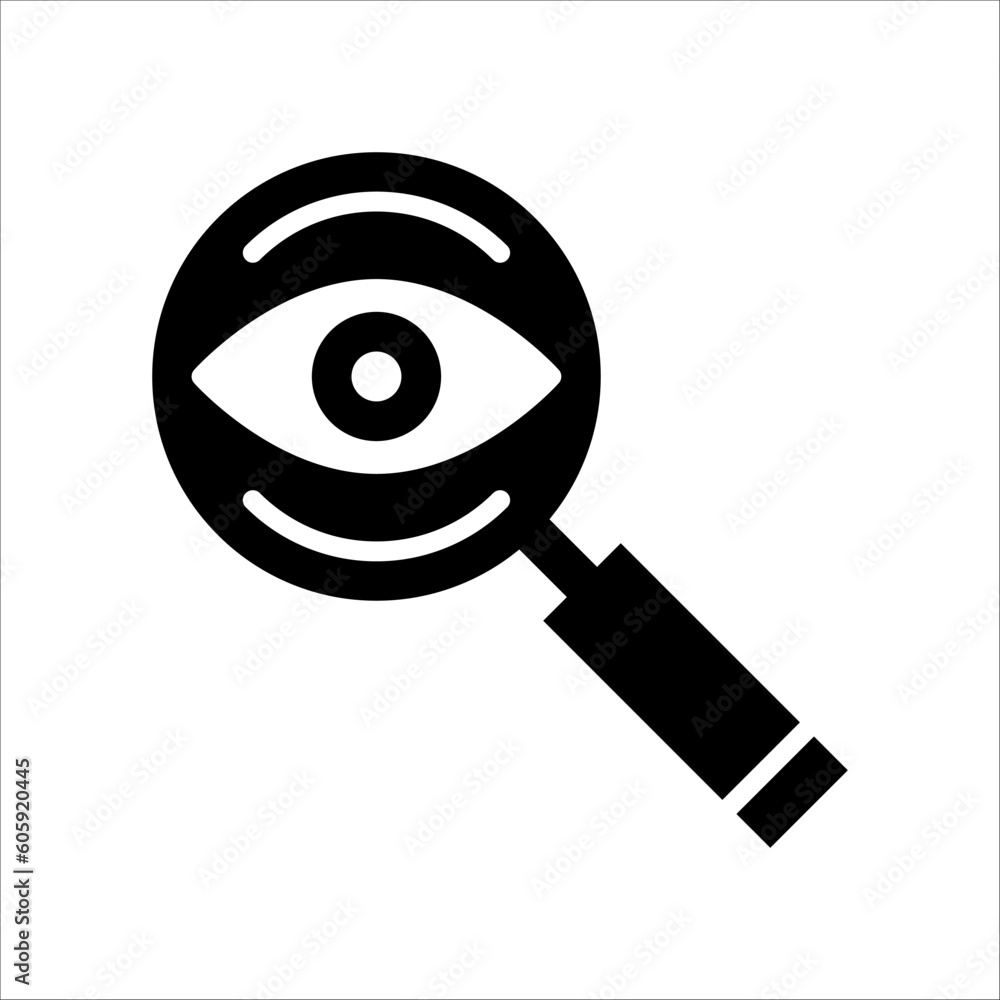 Solid vector icon for searching which can be used various design projects. Solid vector icon for searching which can be used various design projects.