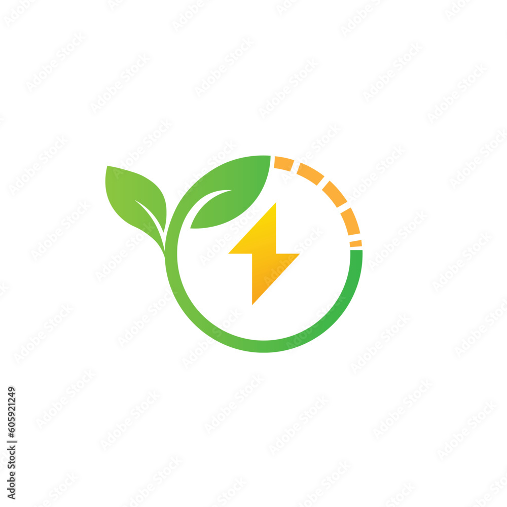 green energy logo eco technology electric nature power vector symbol green energy logo eco technology electric nature power vector symbol