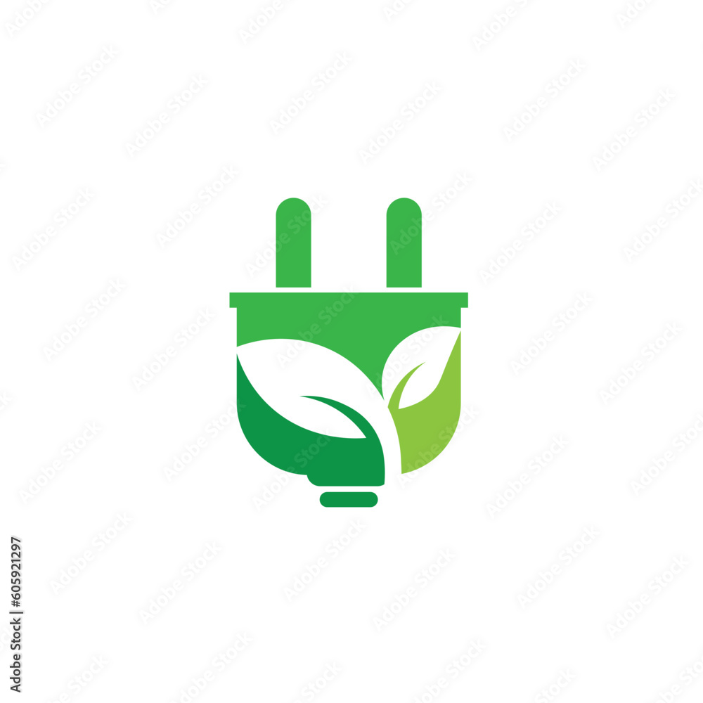 green energy logo eco technology electric nature power vector symbol green energy logo eco technology electric nature power vector symbol