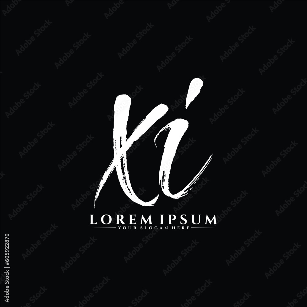 Naklejka premium Letter XI luxury logo design vector