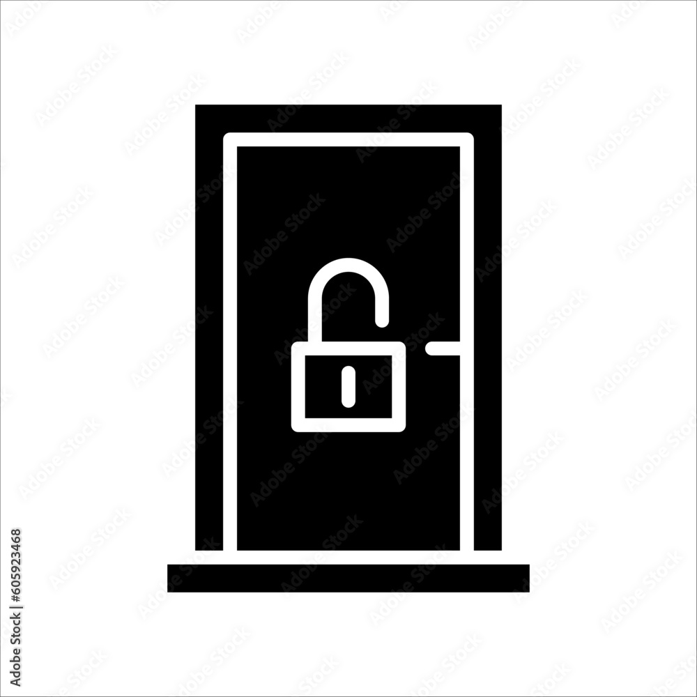 Solid vector icon for home security which can be used various design projects. Solid vector icon for home security which can be used various design projects.