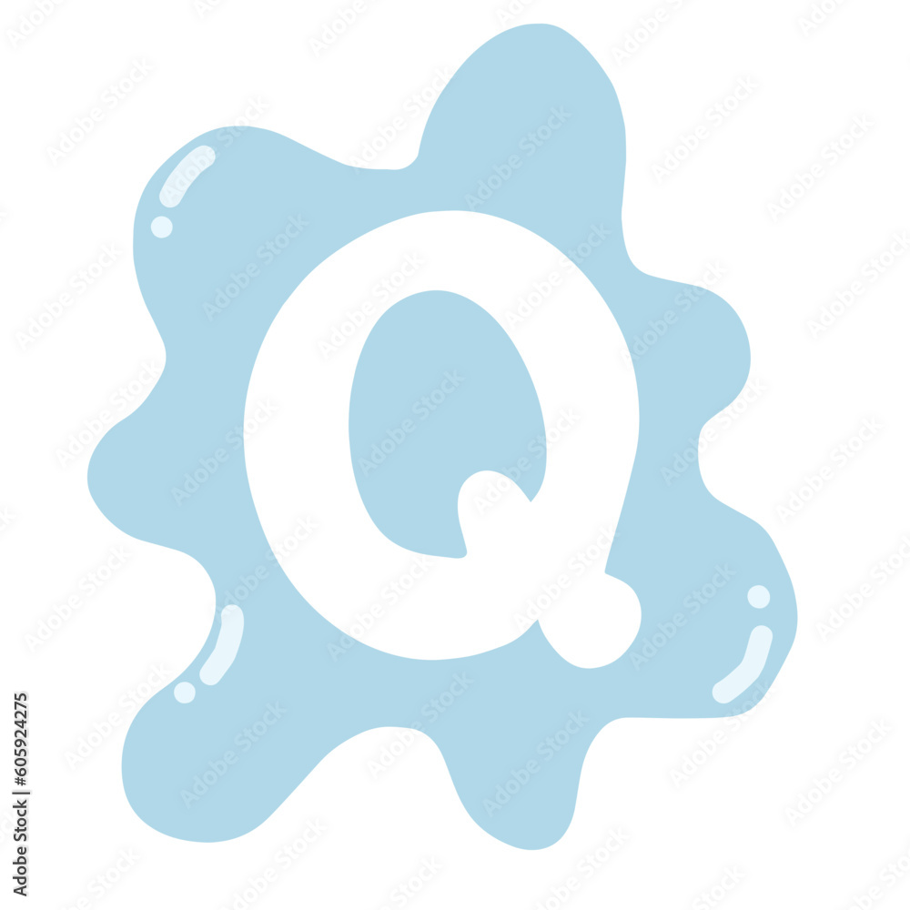Alphabet Drop Of Water Q Alphabet Drop Of Water Q