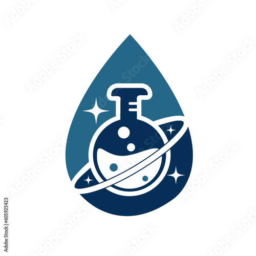 Planet Lab Logo Design Illustration vector planet lab logo