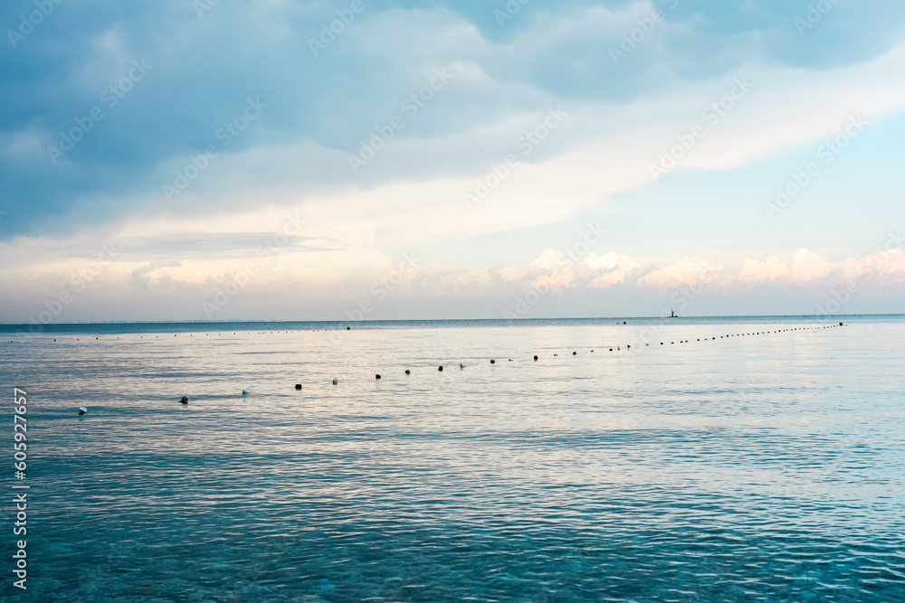 Obraz premium Mediterranean Sea near Kemer. Landscape in Turkey. 