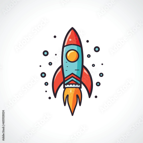 Rocket Vector Illustration Rocket Icon Rocket Logo Design