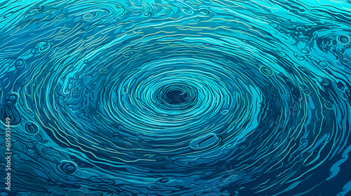 Huge whirlpool on a water surface  generative AI.