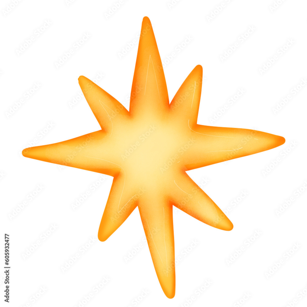 Obraz premium gold star for Jesus born night clipart.