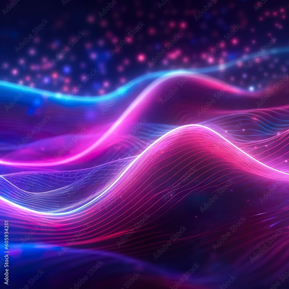 The Aesthetics of Data: Purple Waves Background The Aesthetics of Data: Purple Waves Background