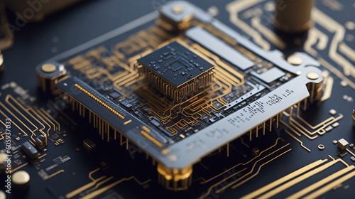Innovation Unveiled: Charting Technological Advancements in CPU Design. Generated AI photo