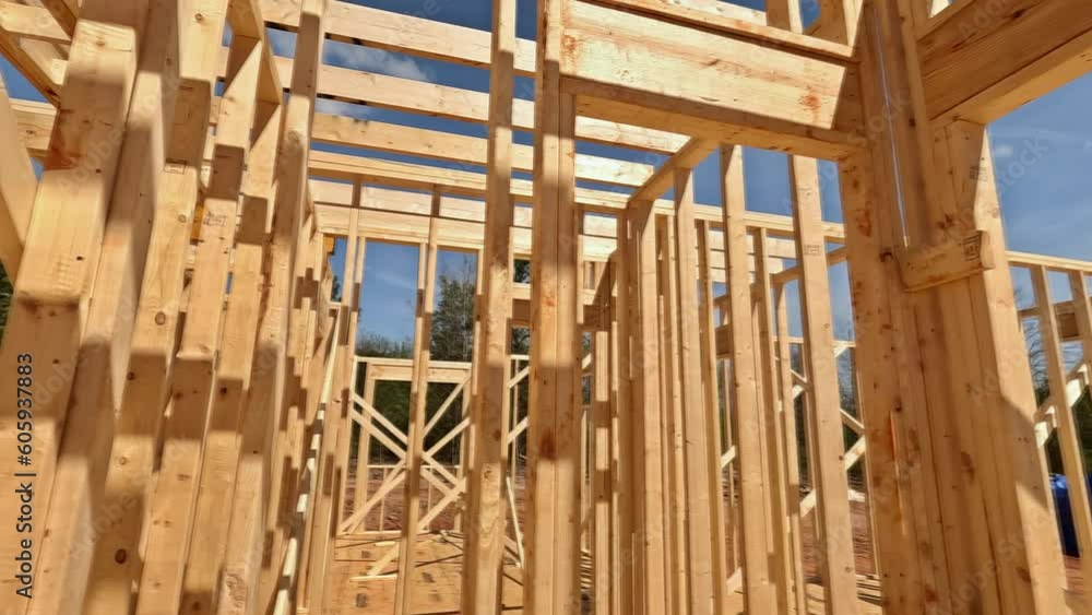 During construction beams sticks were used to construct beam stick house consisting layout joists trusses During construction beams sticks were used to construct beam stick house consisting layout joists trusses