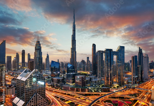 Photography Emirates - Dubai cityscape, aerial view, UAE