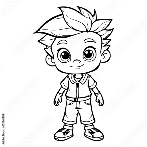 Coloring page boy