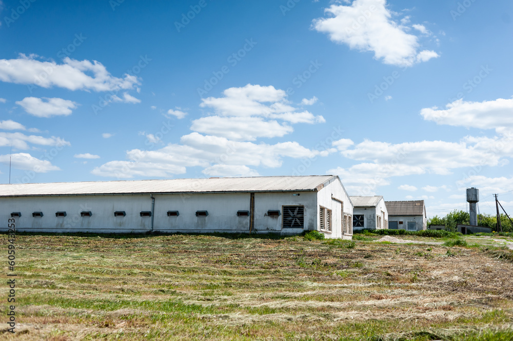 abandoned factory in the countryside