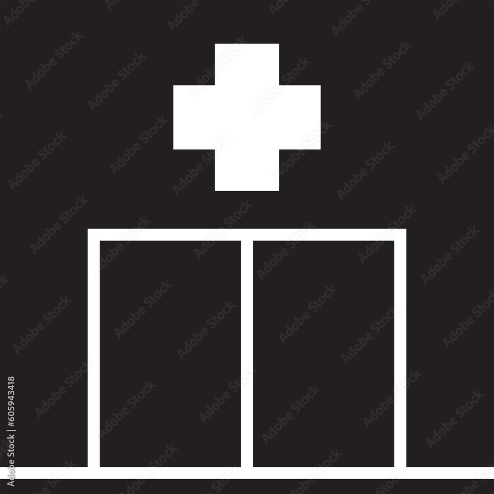 hospital building icon