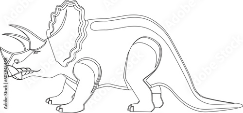 Cartoon Dinosaur Vector Graphic