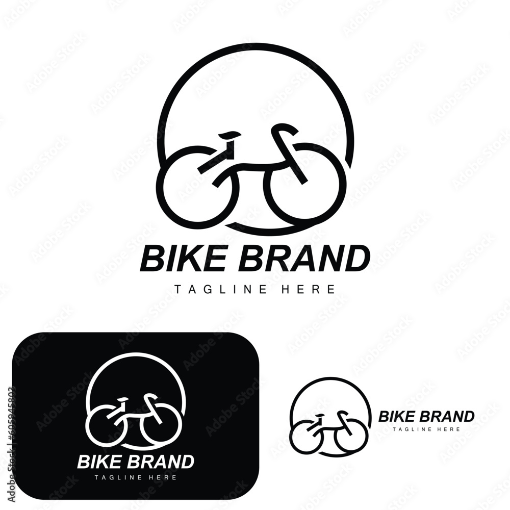 Bicycle Logo, Vehicle Vector, Bicycle Silhouette Icon, Simple Design Inspiration Bicycle Logo, Vehicle Vector, Bicycle Silhouette Icon, Simple Design Inspiration
