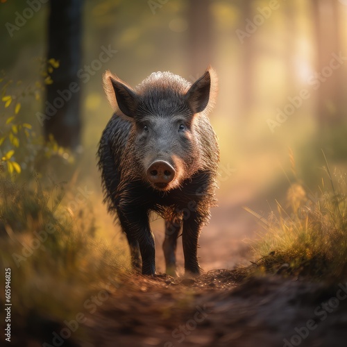 wild boar in the woods © Man888
