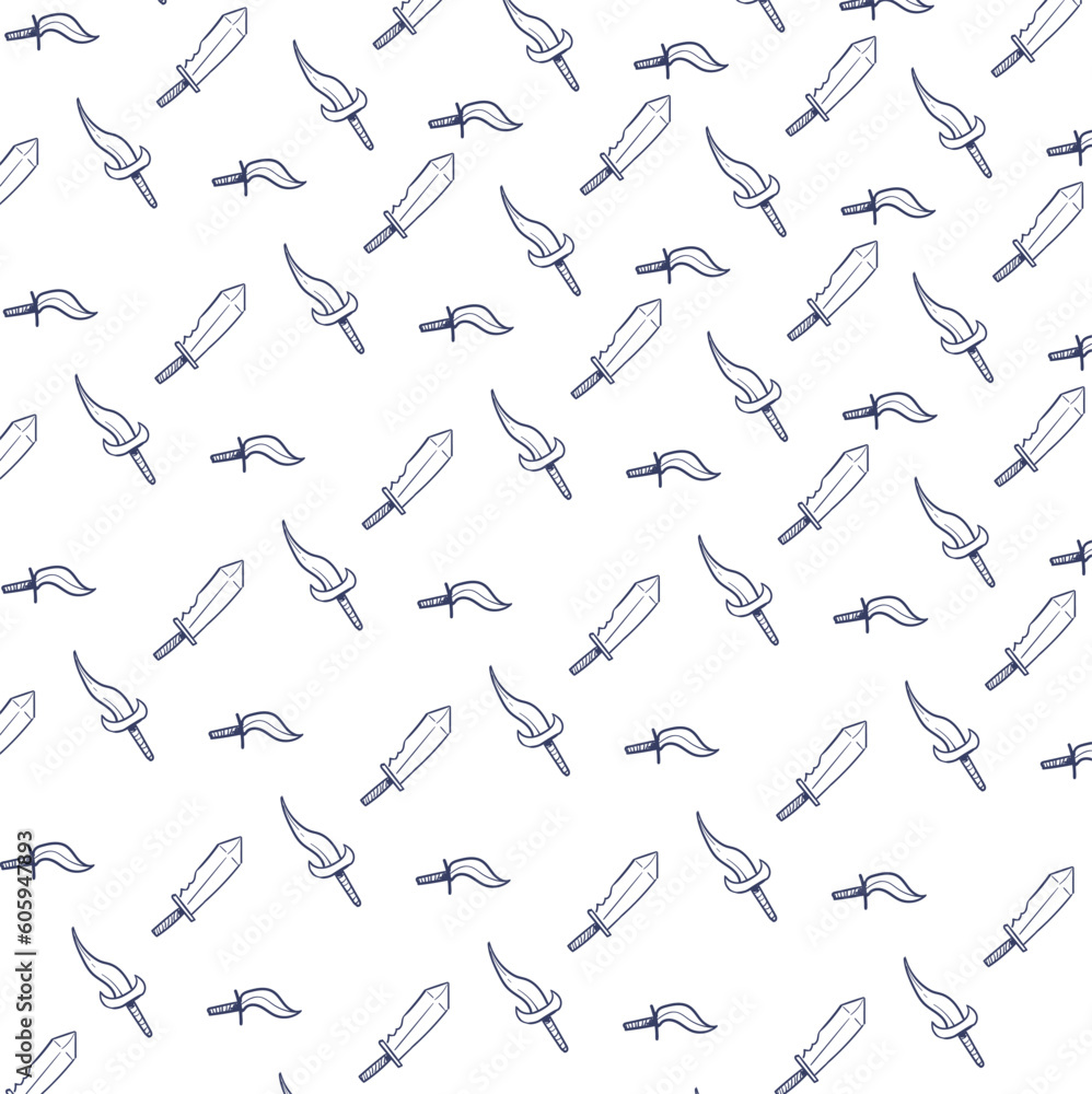 Accumulation of knives, daggers or cold weapons. Art is suitable for cartoonish military decor. Accumulation of knives, daggers or cold weapons. Art is suitable for cartoonish military decor.