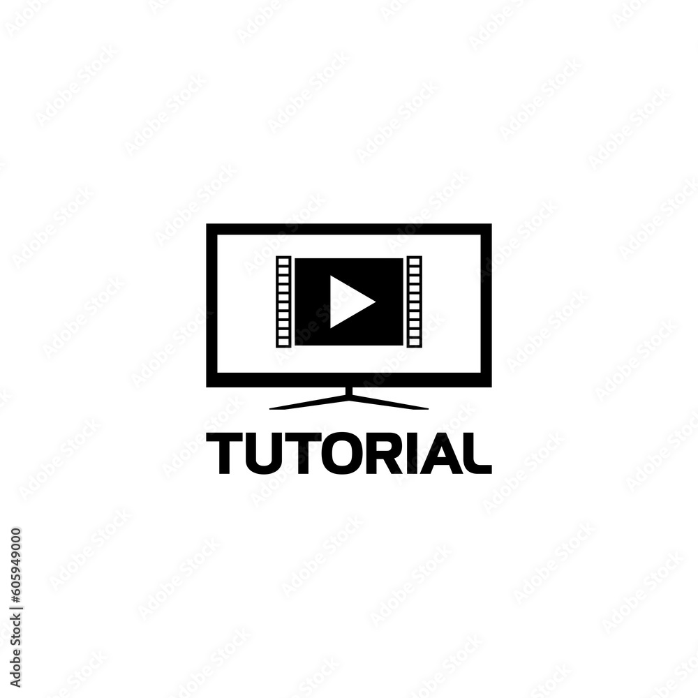 Online tutorial icon isolated on transparent background Online tutorial icon isolated on transparent background