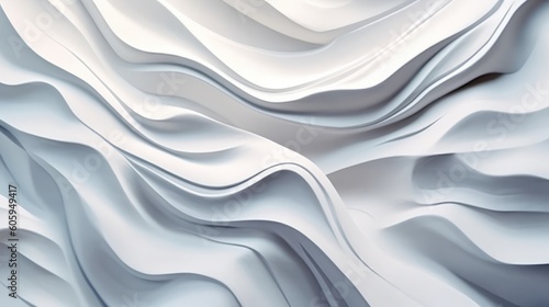 Abstract organic white lines wallpaper background with Generative AI