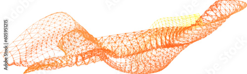 Network lines. Net wave information flow. Scientific paradigm solutions future. Forward vision progress. Big data cells deep development analysis. foresight conference background banner.