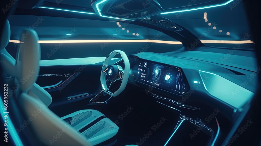 Explore the frontier of autonomous mobility with a captivating self-driving car demonstration. Generated by AI. Explore the frontier of autonomous mobility with a captivating self-driving car demonstration. Generated by AI.