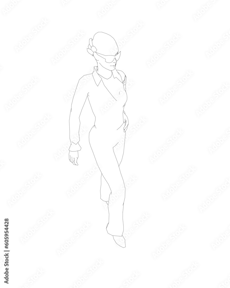Portrait of woman in sunglasses. Vector minimalistic illustration for social media stories, logo, poster, print, cover, postcard, banner. Female figure outline. Contour of a girl in a business suit. Portrait of woman in sunglasses. Vector minimalistic illustration for social media stories, logo, poster, print, cover, postcard, banner. Female figure outline. Contour of a girl in a business suit.