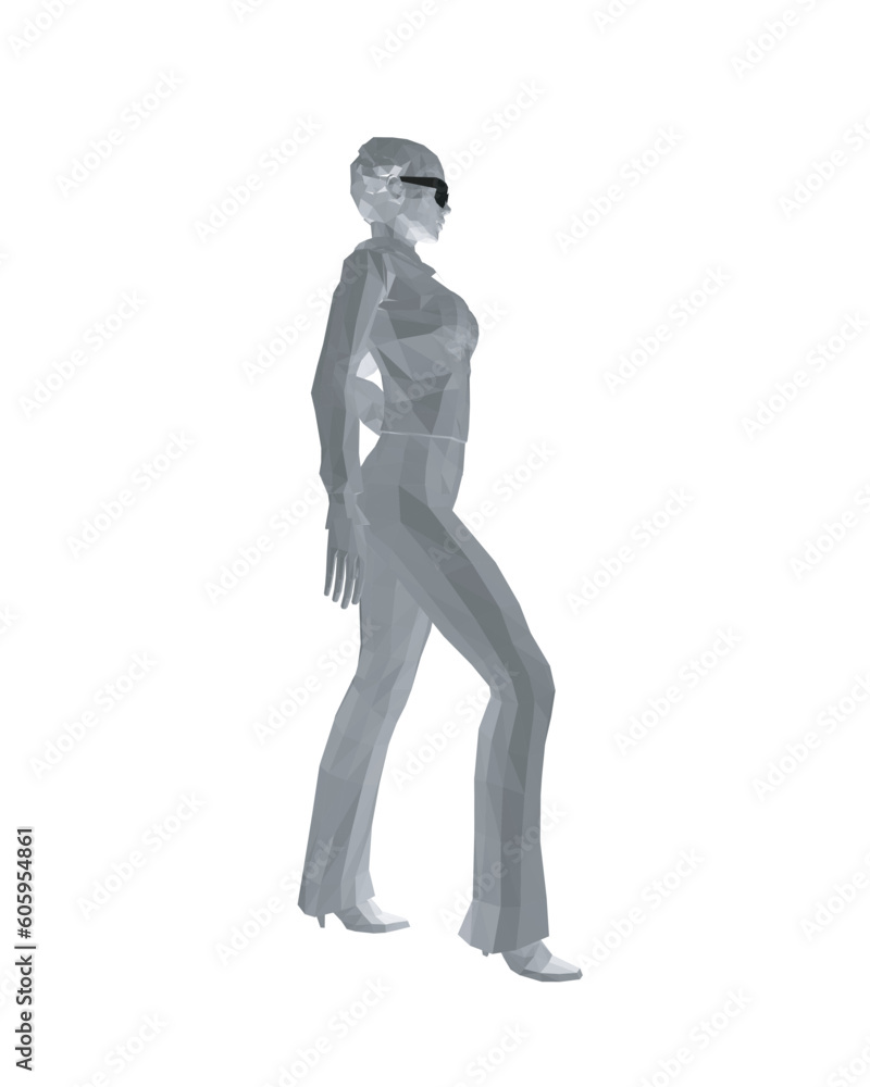 Stylish young women dressed in trendy clothes. Fashionable casual and formal outfits. 3D polygonal vector illustration. Girl boss. Fashion girl in sunglasses girl boss. woman face vector illustration. Stylish young women dressed in trendy clothes. Fashionable casual and formal outfits. 3D polygonal vector illustration. Girl boss. Fashion girl in sunglasses girl boss. woman face vector illustration.