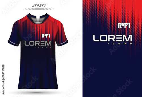 Vector abstract textured sports jersey design tshirt for racing football gaming jersey sports