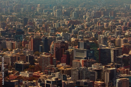 Panorama of Santiago de Chile