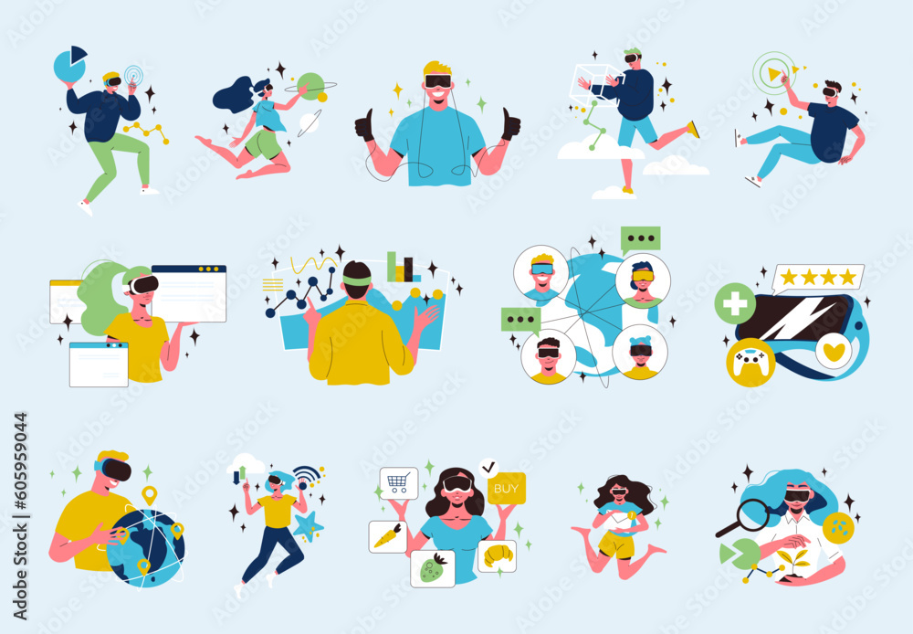 Cyberspace Icons Set Cyberspace Icons Set