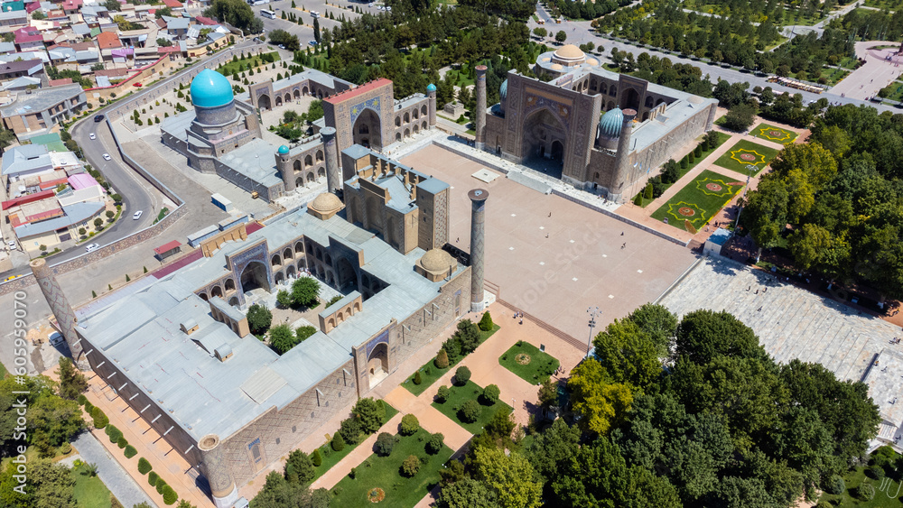 Registan Square in Samarkand Uzbekistan