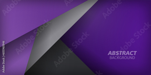 Abstract dark purple and gray overlap background template vector with square papercut pattern. Purple background with shadow design. Eps10 vector