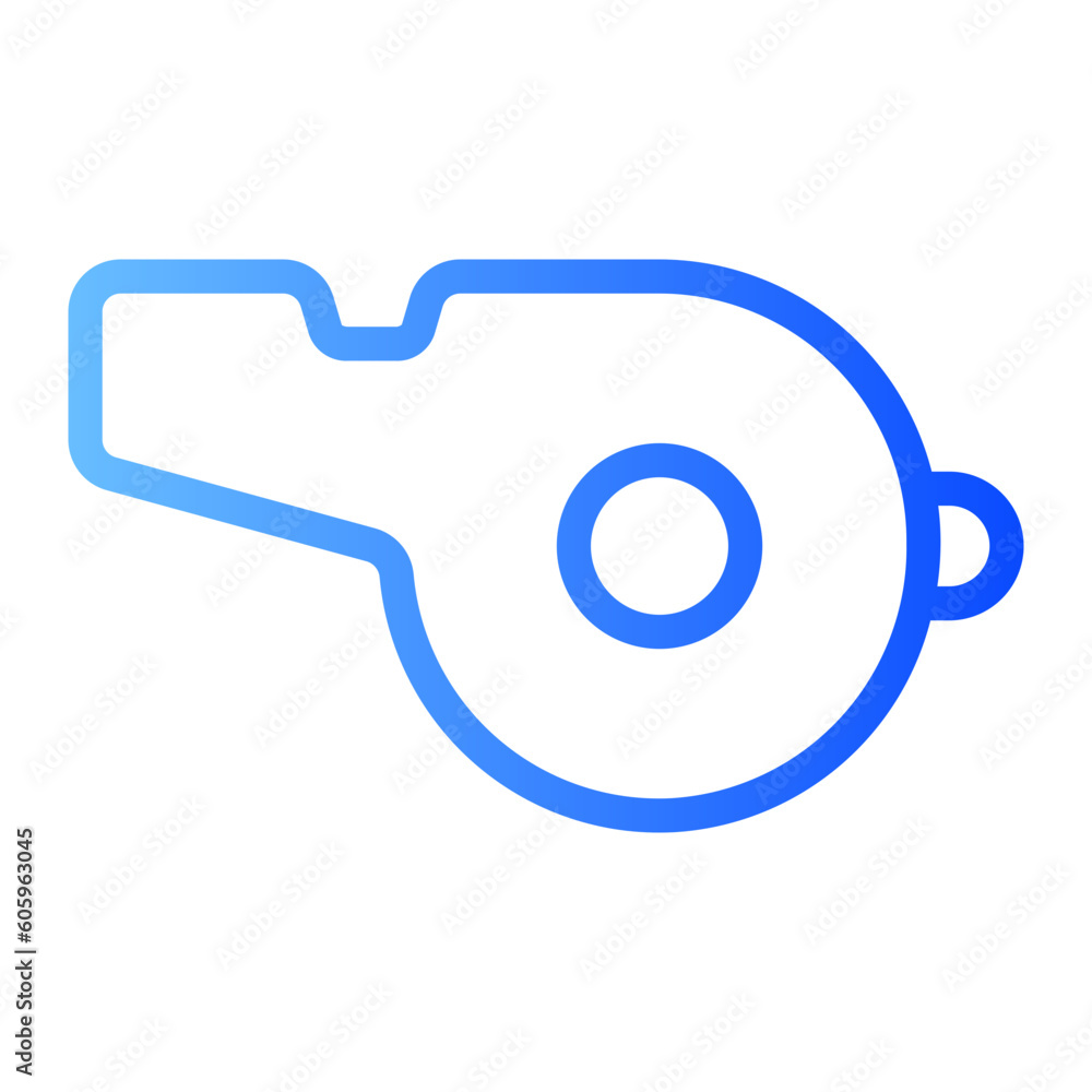 whistle gradient icon