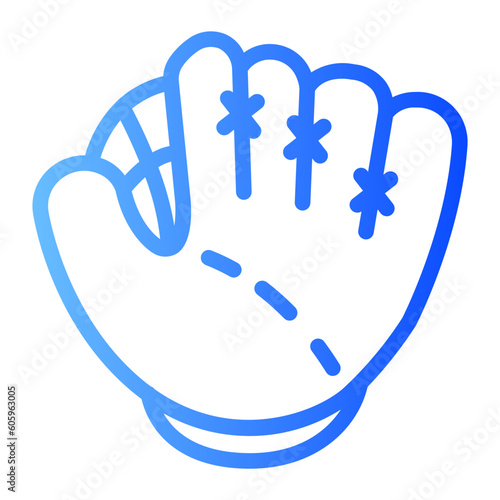 baseball glove gradient icon
