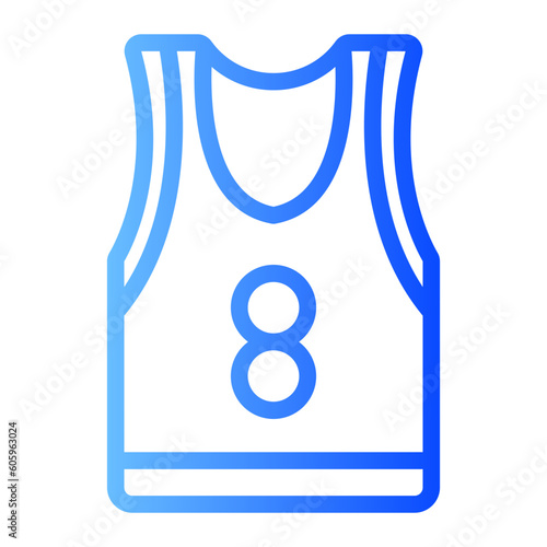 basketball jersey gradient icon