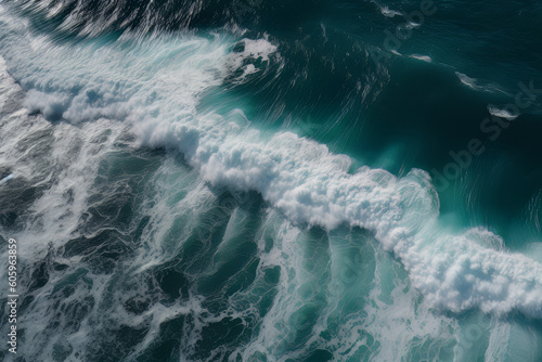  Beautiful deep blue Ocean wave © Minimal Designs
